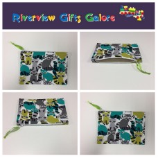 Zip Clutch / Purse / Bag / Pouch - Ricky Racoon Zip Clutch / Purse / Bag / Pouch - Ricky Racoon